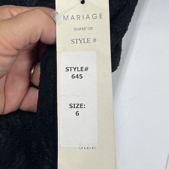 Vintage Mariage Lace Hi Low Maxi Dress Size 6 Black Lace Bohemian Whimsigoth - Picture 10 of 15